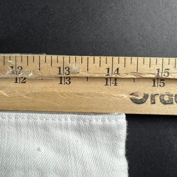 Hudson Jeans Women's 28x26* Natalie Mid Rise Slim Boyfriend White Denim Tag 25 - Picture 16 of 16